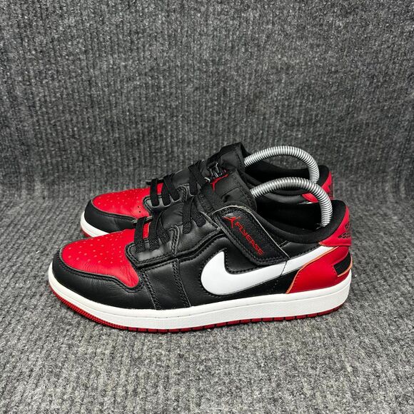 Nike Air Jordan 1 Low Flyease Bred Black Gym Red Mens 7 / Womens 8.5 DM1206-066 - Picture 3 of 8